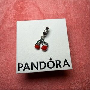 Asymmetrical Cherry Fruit Pandora Charm